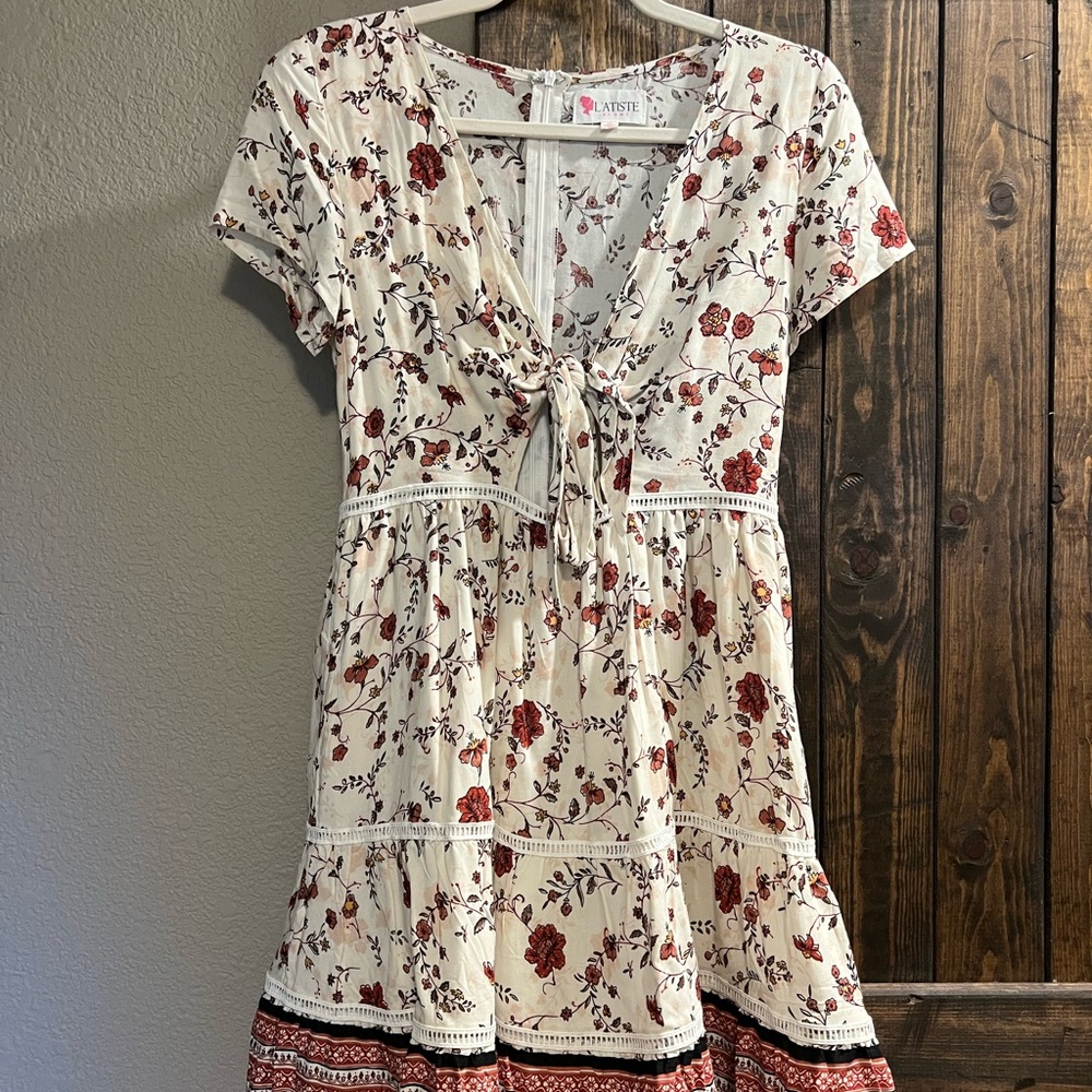 VICI DOLLS Tie Front Boho Sundress